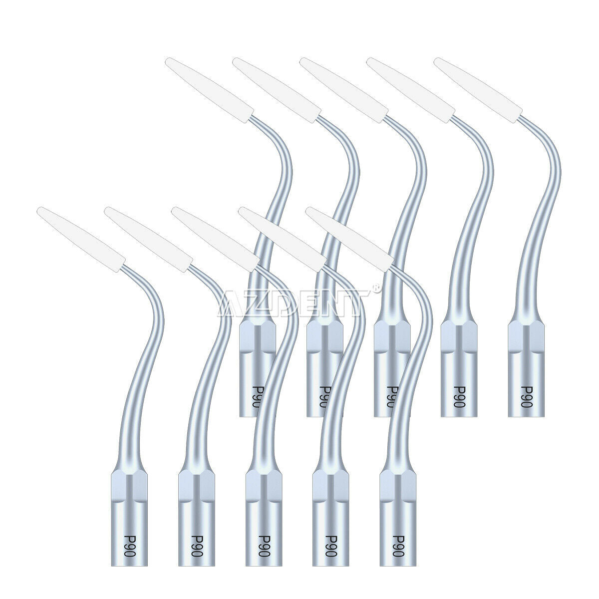 10PCS Dental Scaler Tips Periodontal Implant Cleaning Tip P90 fit EMS WOODPECKER
