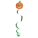2pcs Sparkle Pumpkin Hanging Swirls Banners Hallowmas Party Decorations