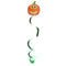 2pcs Sparkle Pumpkin Hanging Swirls Banners Hallowmas Party Decorations