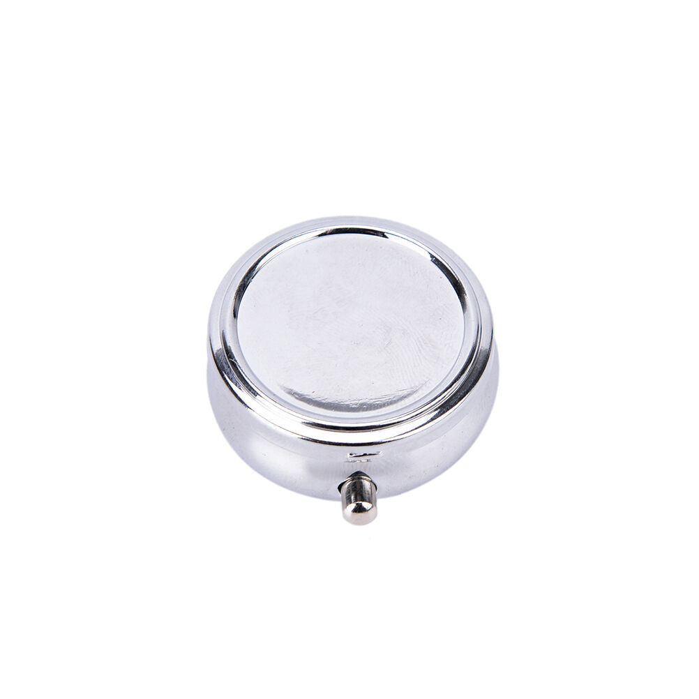 Travel Metal Pill Box Medicine Organizer Container Jewellery Case Storage Hol Tt