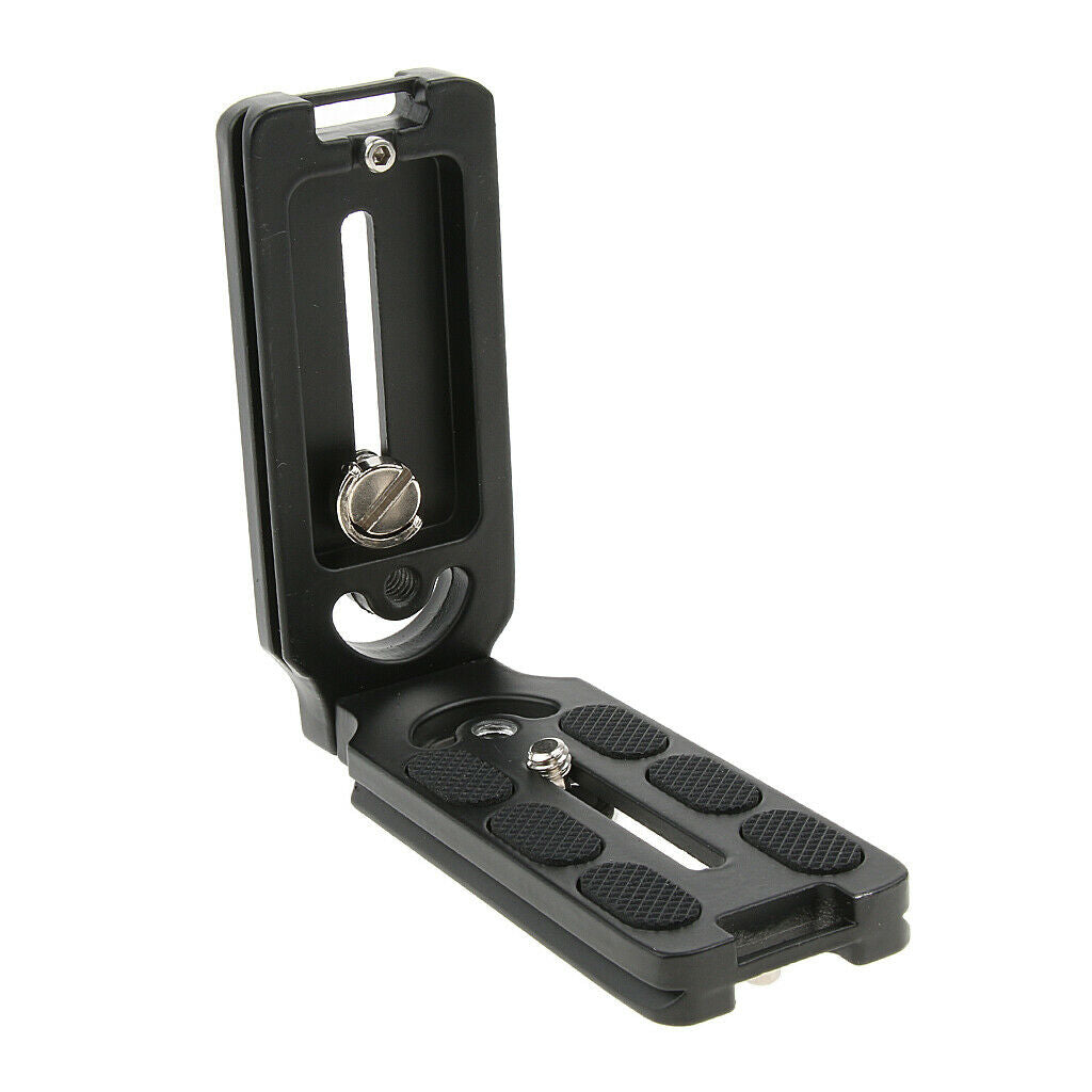 Vertical Hand Grip Quick Release L Shape Plate Bracket for Tripod Monopod