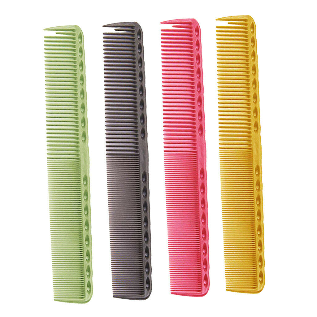 4x Barber Salon Fine Wide Tooth Hair Styling Coloring Highlighting Comb