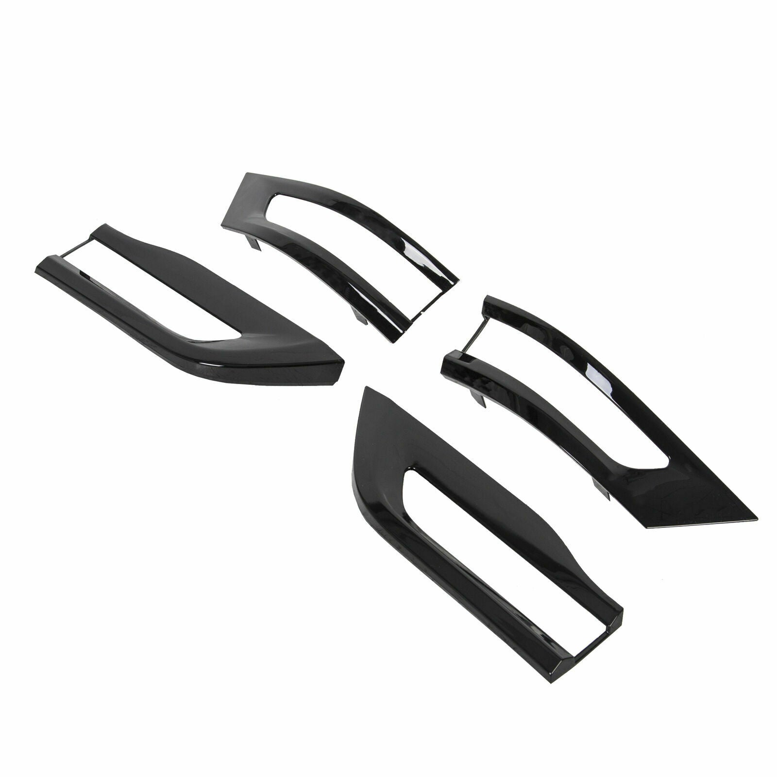 For 2014-2021 Jeep Grand Cherokee Gloss Black Tail Light Lamp Cover Trim Bezel