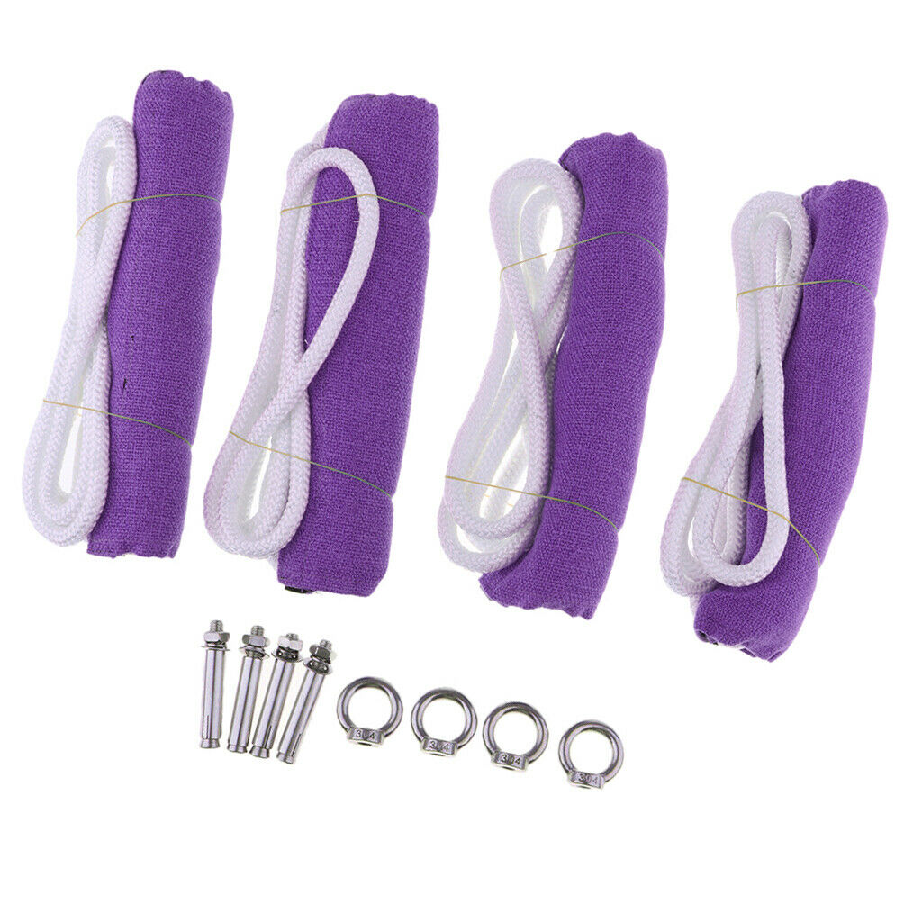 Yoga Inverted Sling Rope Aerial Yoga Swing Training Sling Strap Purple