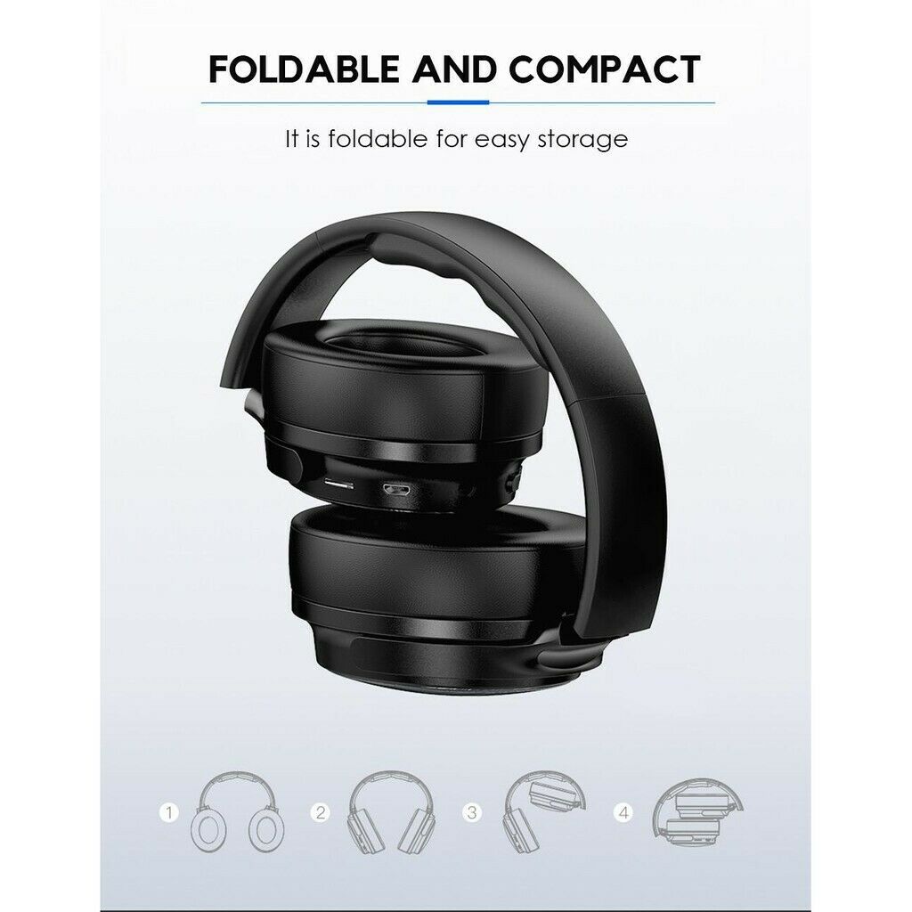 Portable Foldable Wireless Headphones Over Ear Gaming Headset With Micophone