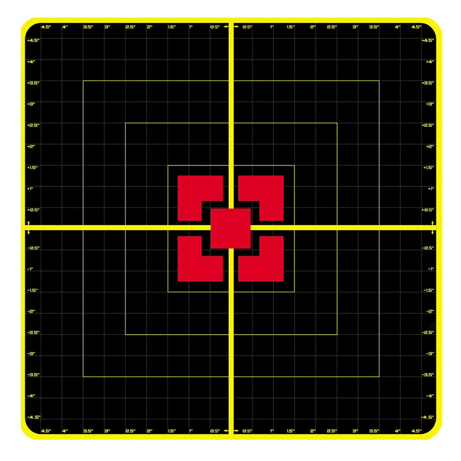 10 Packs 10inch Square Shape Shooting Targets Self Adhesive Gun Range Paster