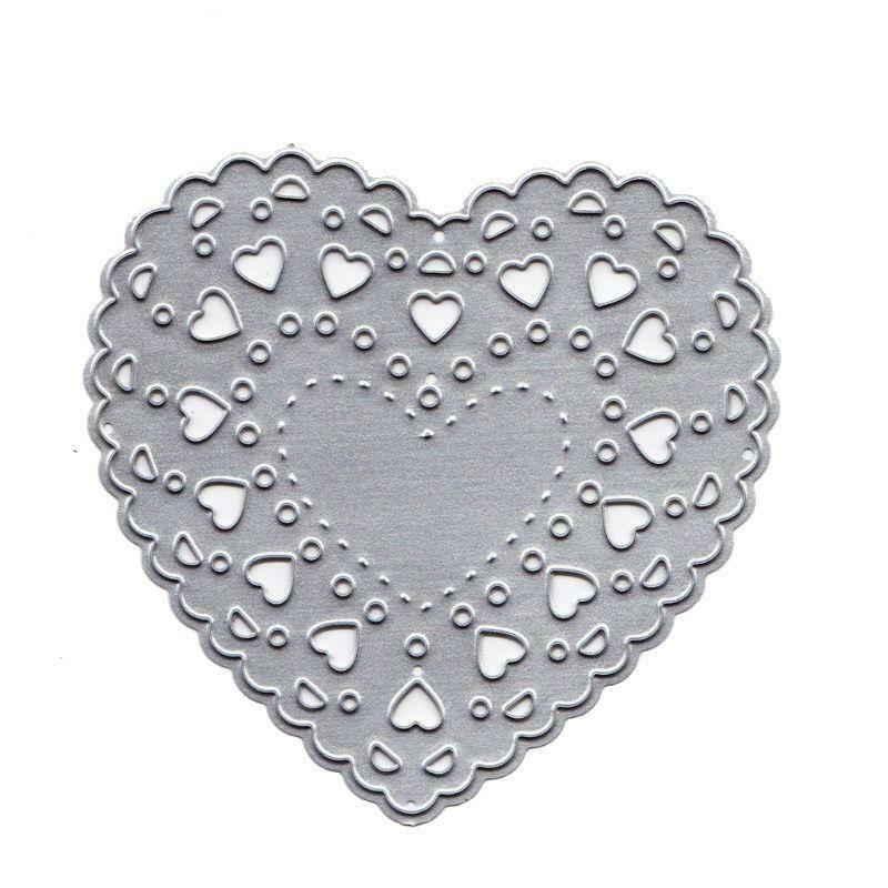 Heart Shape Metal Cutting Dies Stencil Scrapbooking DIY Album Stamp Paper Card