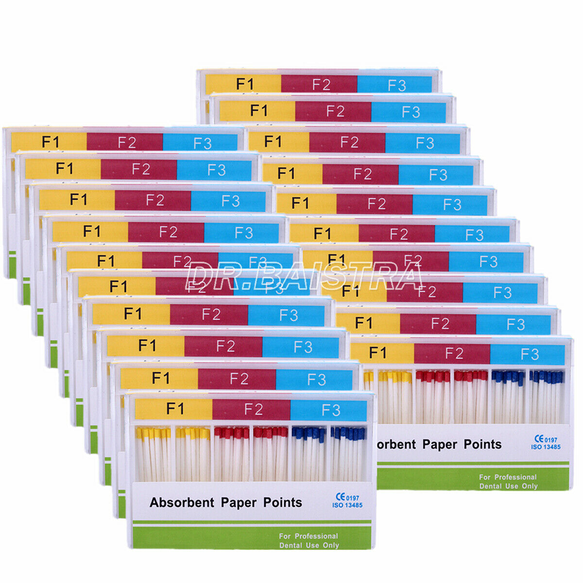 50 Kits Dental Root Endodontic Absorbent Paper Points F1 F2 F3 100pcs/Kit