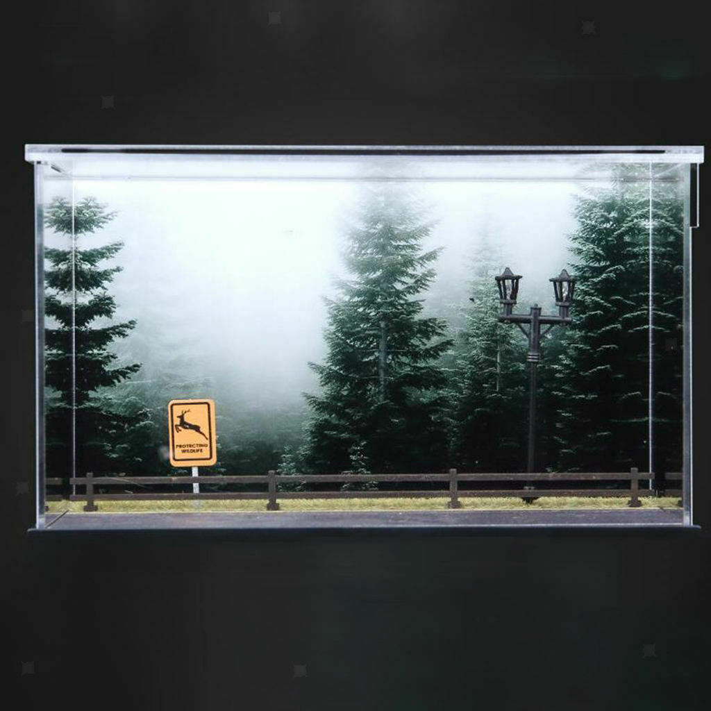 1:64 Scale Parking Lot Scene Models Display Case Home Collection Gifts