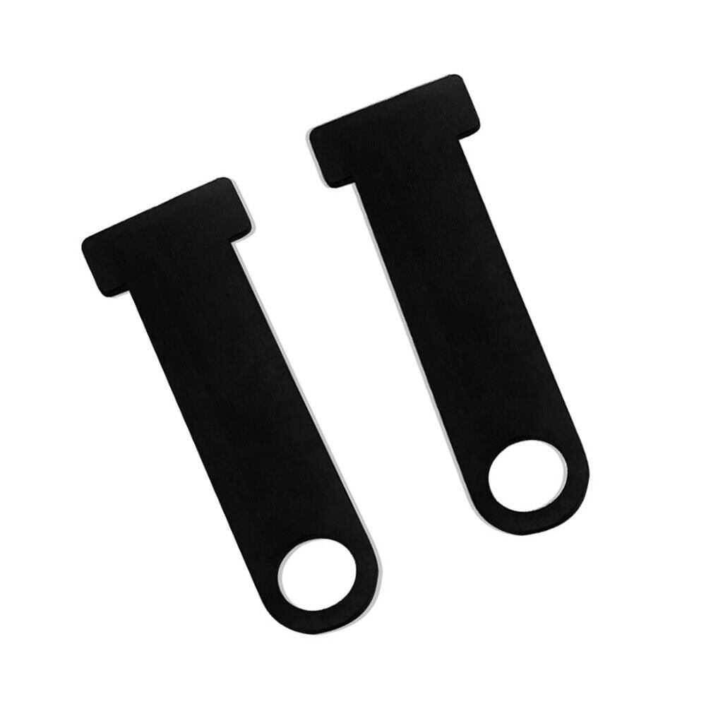 2Pairs Helmet Lock Attachment Anti-theft for Buckle Black Stainless for Suzuki