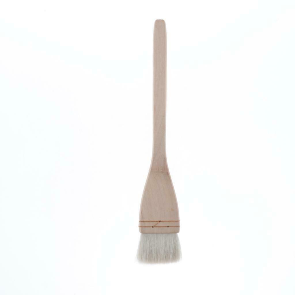 2x Mixed Professional Art Brushes Flat Pointed Brushes Wall Painting 2 Sizes