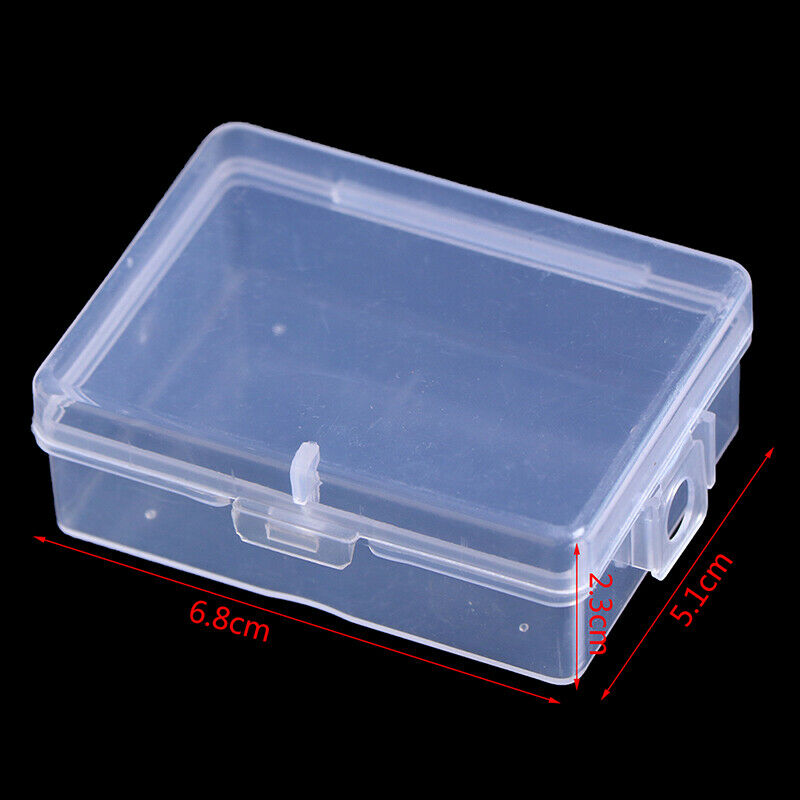 2pcs Transparent Chapter Box Hanging Box Mini Key Photo Boxes Home Storag.l8