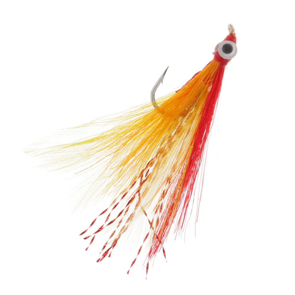 Minnow Fly Fishing Flies Assortment - Saltwater and Bass Flies - Dry Flies for