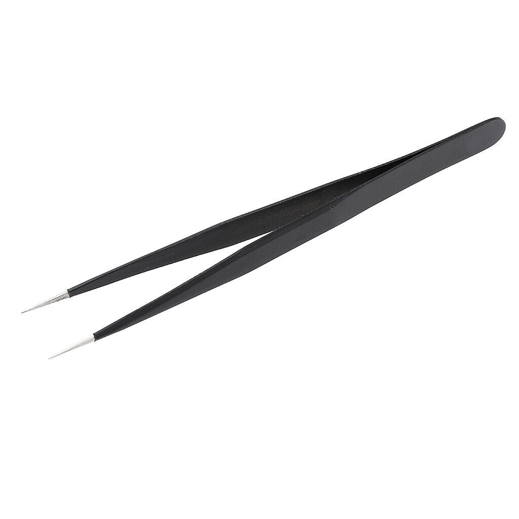 2 Pieces Eyelash Curler Eyelash Extension Tweezers Stainless Steel Clips