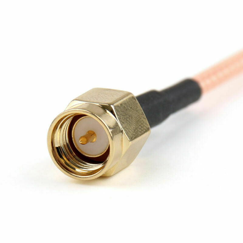 5X 50cm Cable SMA Male Plug To SMA Female Jack Right Angle RG316 20in Pigtail A2