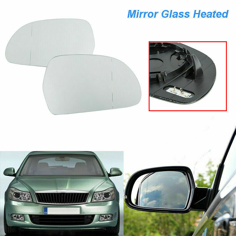 2Pcs Left Right Side Wing Mirror Glass White Heated For Audi A3 A4 A5,RS5 S4 S5