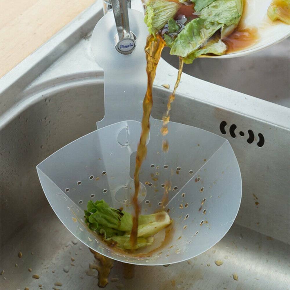 1Pc Kitchen Drain Sink Strainer Filter Food Catcher Foldable Anti-Blocking Tools