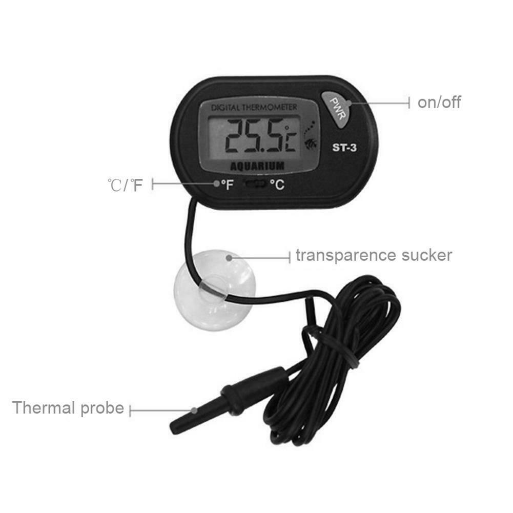 Waterproof LCD Electronic Digital Aquarium Thermometer Temperature Meter