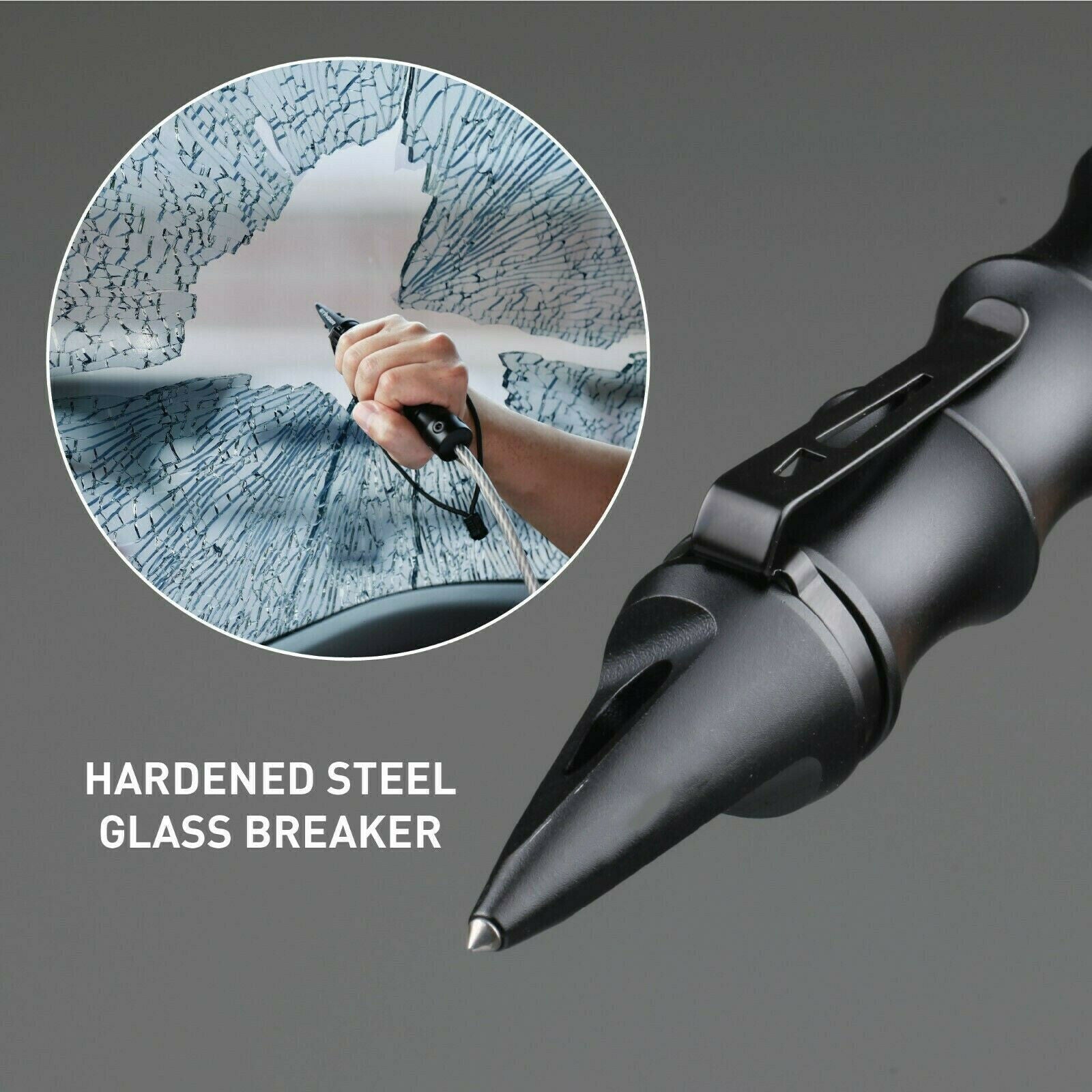 Whip Hardened Steel Window Breaker Car Crash Emergency Escape Car Tool Kits