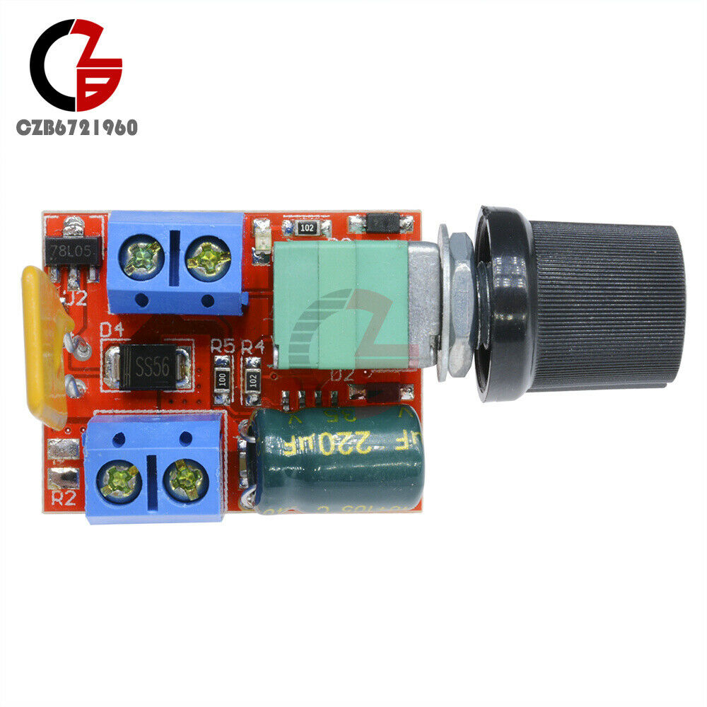 10x Mini DC 3V-35V 5A Motor PWM Speed Controller Speed Control Switch LED Dimmer
