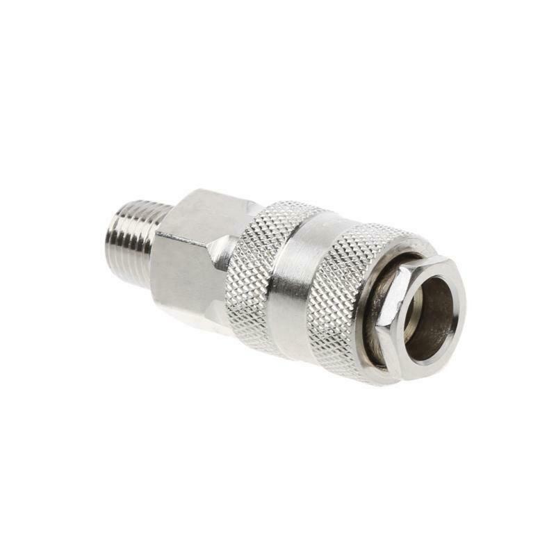 1 Pc Euro Air Line Hose Connector Fitting Female Quick Release 1/4 Inch BSP Male