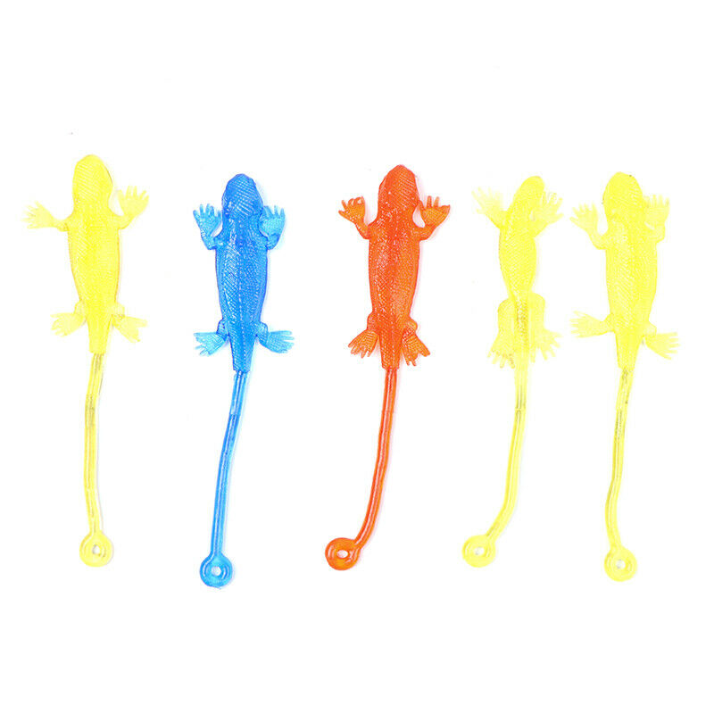Sticky Lizards Animals Gooeys Bulk Party Goodie Bag Pack of 5 pieces Funny  DF
