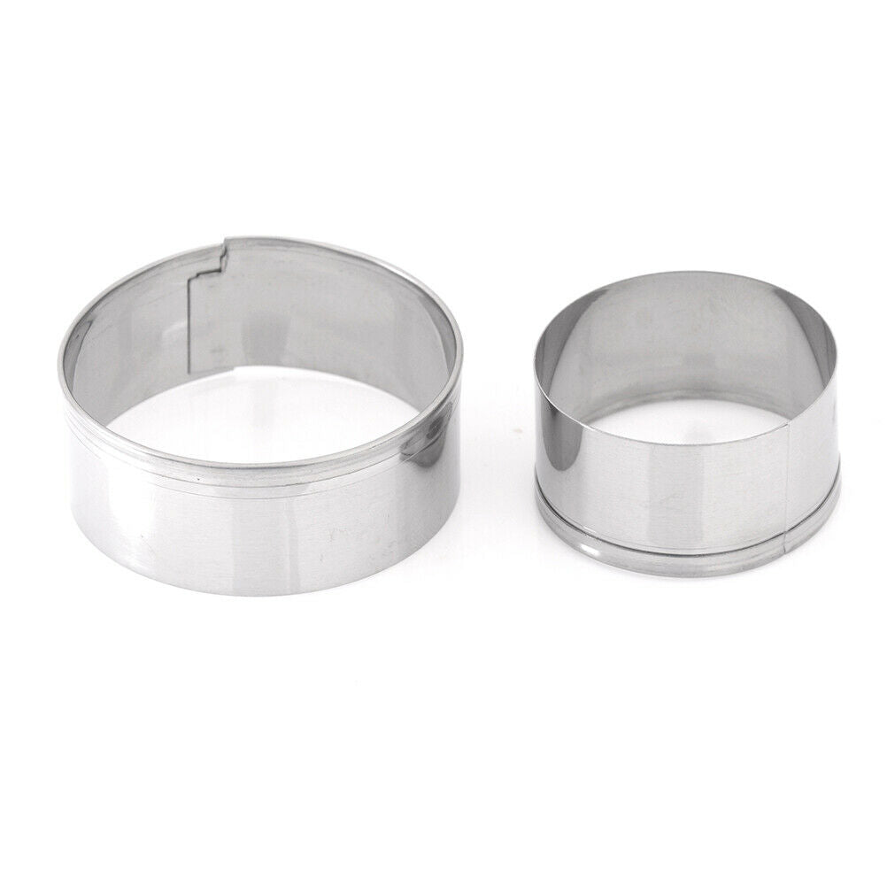 3pcs/set stainless steel rounds circle shaped cookie cutter biscuit pastry molds