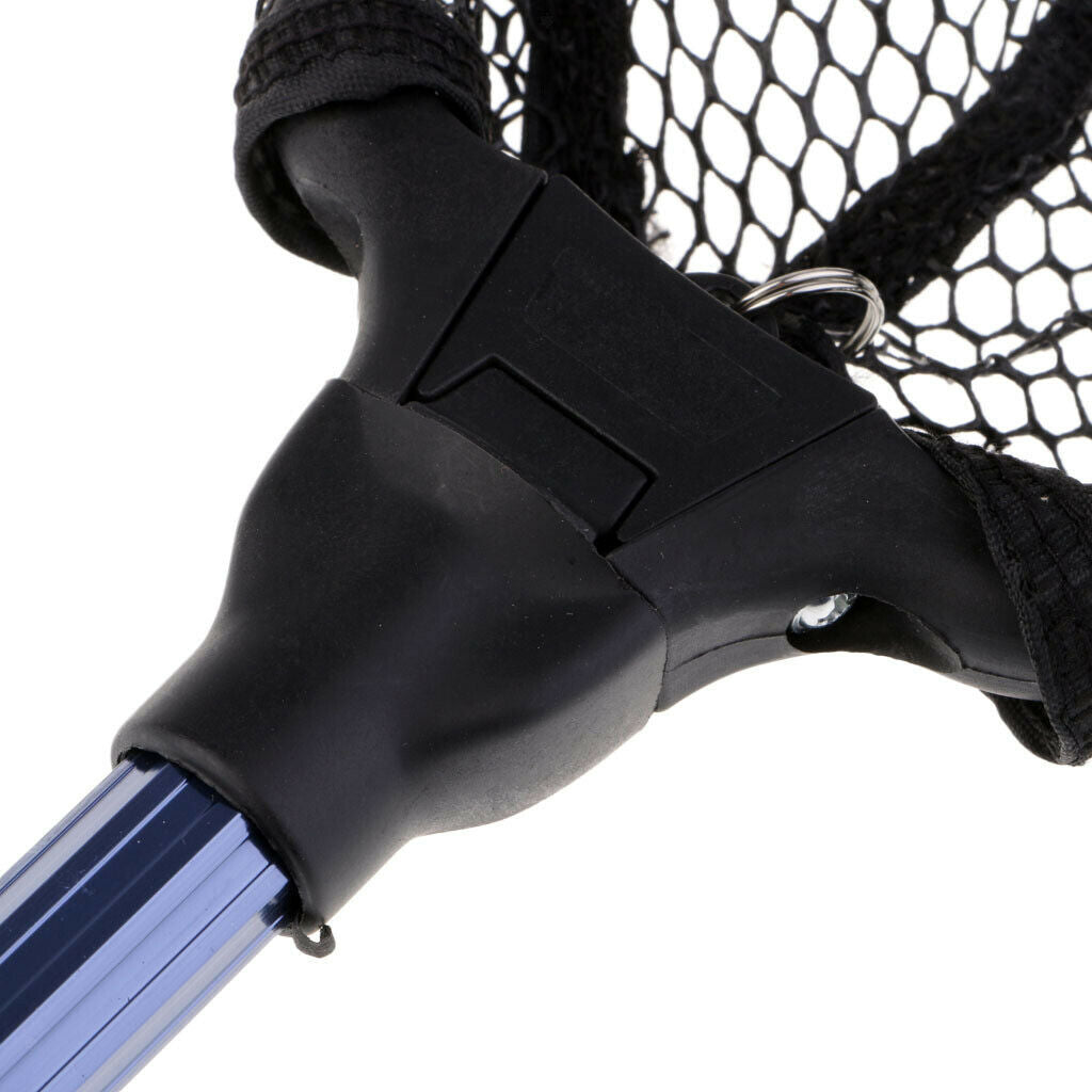 Trilateral Fly Fishing Landing Net   Foldable Aluminum Handle