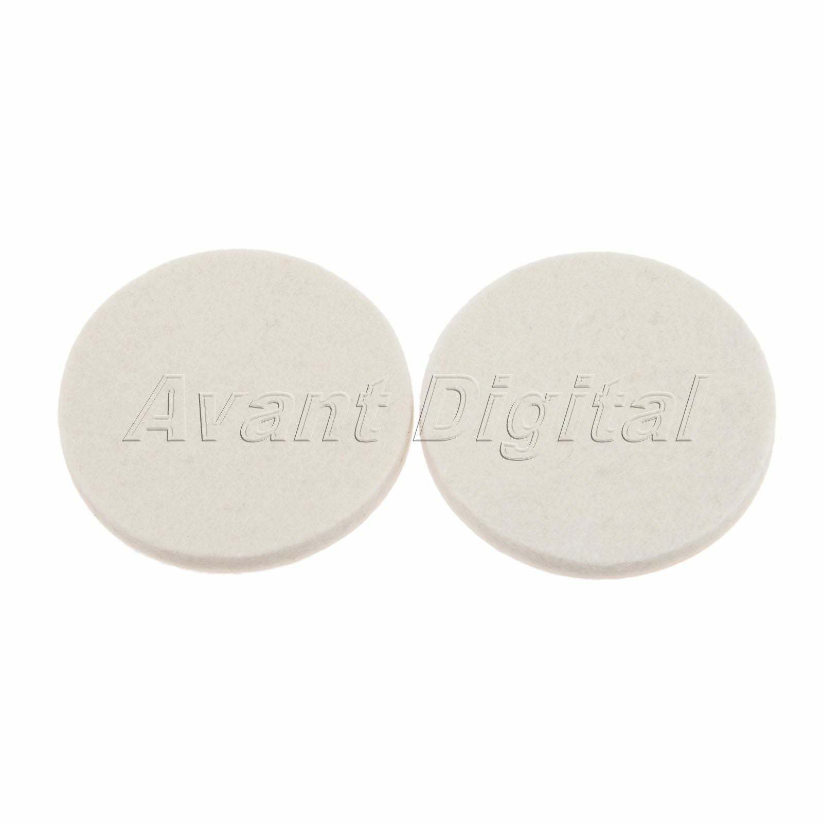 2Pcs 75mm White Car Polishing Buffing Wheel Wool Felt Polisher Disc Pad Round