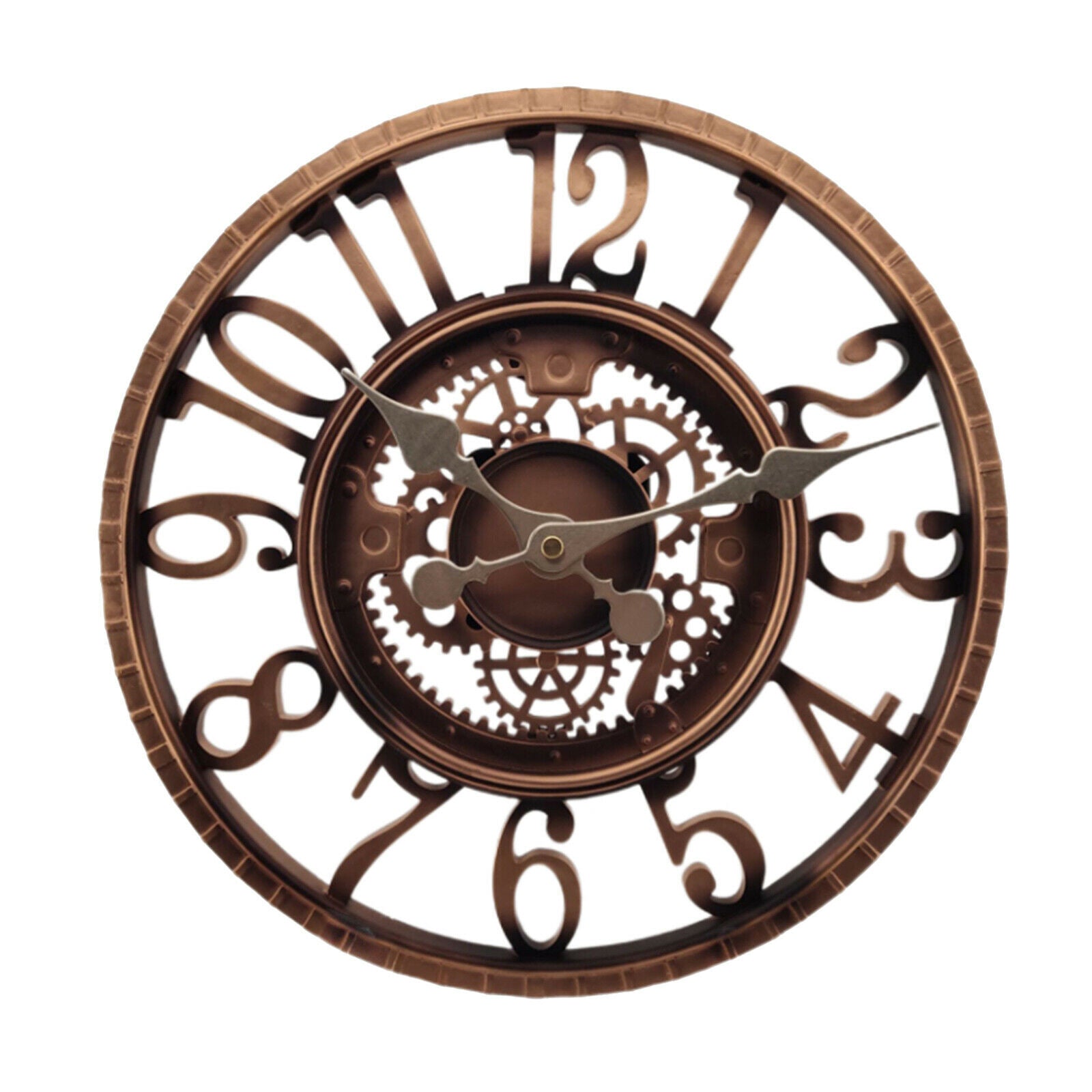 Outdoor Round Wall Clock Waterproof for Living Room Kitchen Hanging Outside