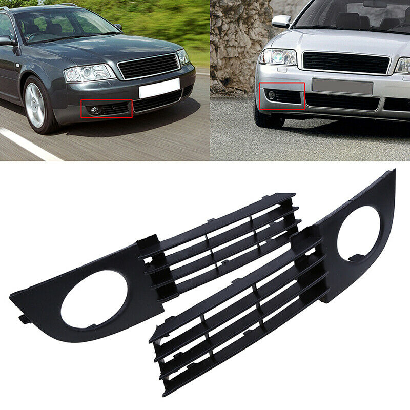 Fit Audi A6 C5 2002-2005 2004 Pair Front Lower Bumper Fog Light Grill Left+Right