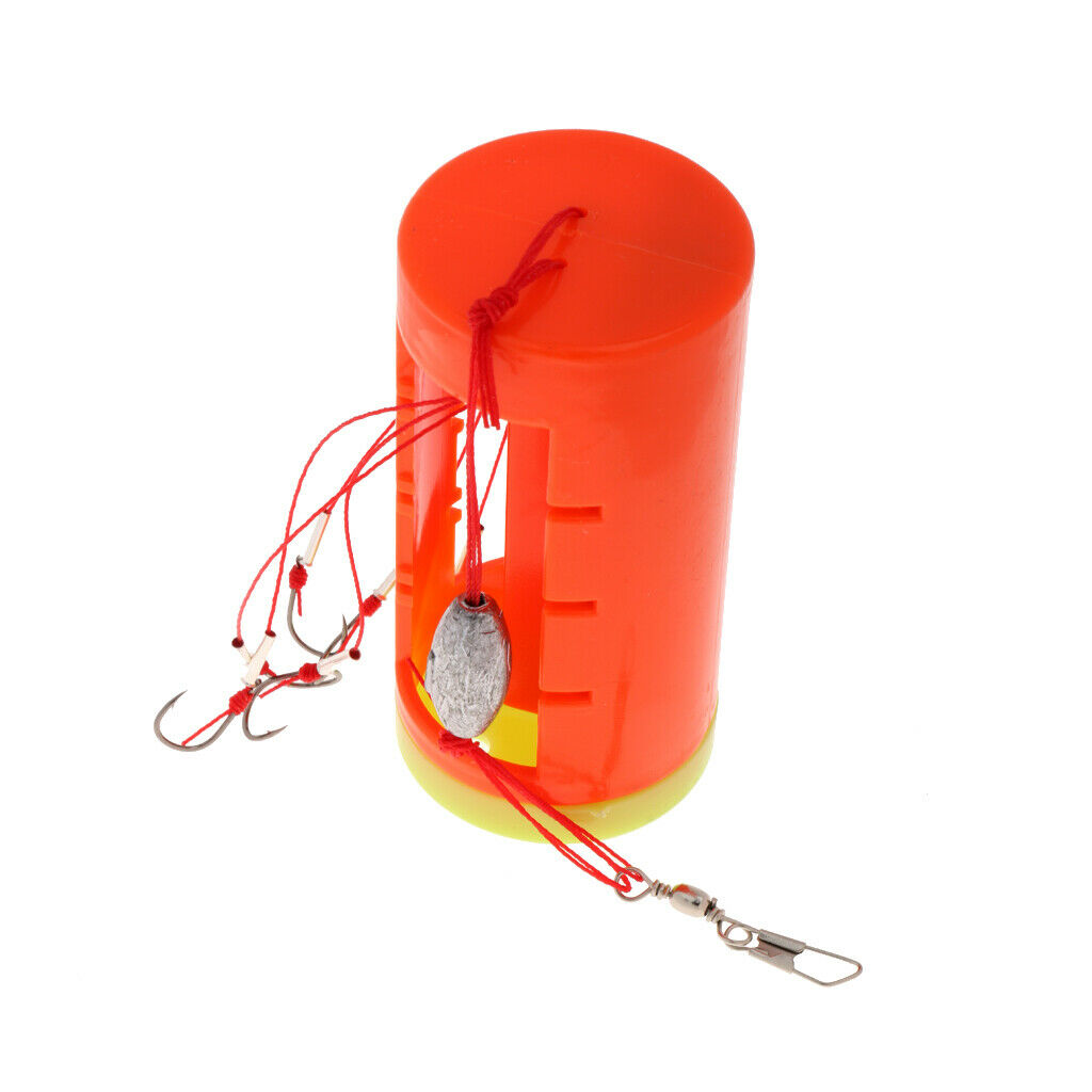 7# Cluster Bomb Explosion Hooks with Bait Holder Fishing Hook Tackle Set