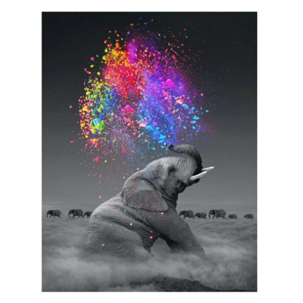 Elephant Full Drill DIY Diamond Painting Art Home Decor Embroidery Kits Gift