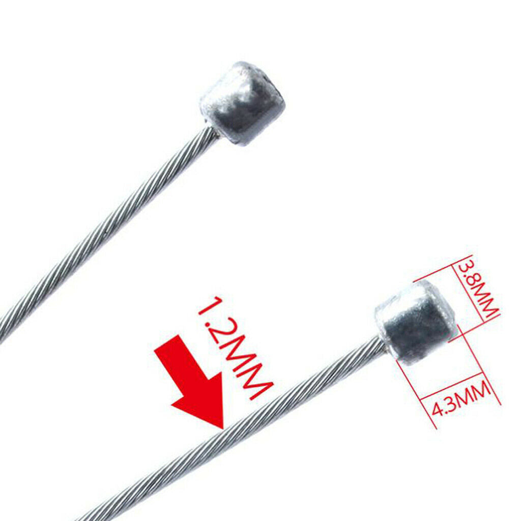 2pcs 2.1Mx1.2ＭＭ Steel Bicycle  Cable Core for The
