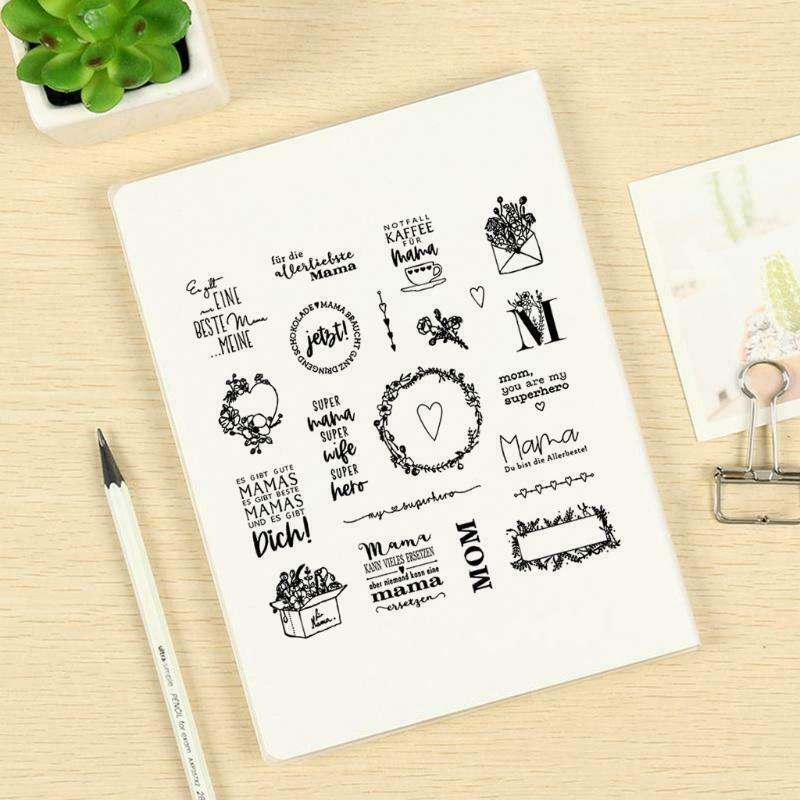 Multi Types Wishes Lettering Clear Stamps Elegant Card Making Stamps for Card