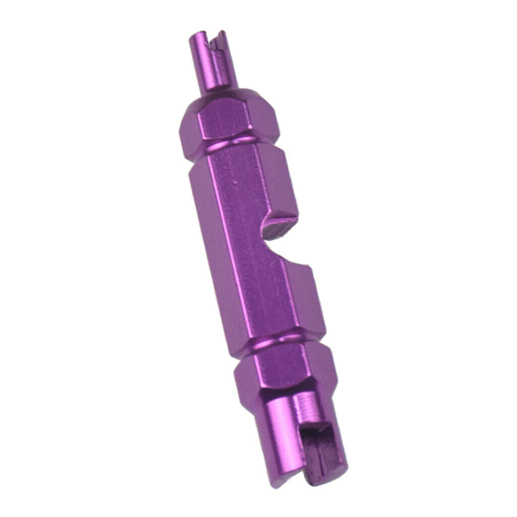 Aluminum Alloy Valve Core Remover Wrench Mountain Bike Durable Purple