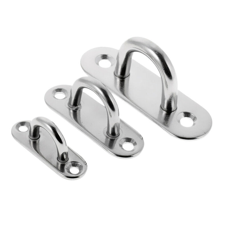 Pad Plate Sail Boat Stainless Steel Oblong Ceiling Hook Rigging Mounting 5mm