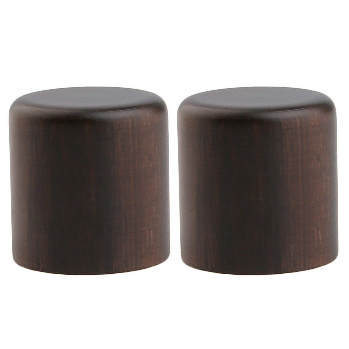 2xRose Wood Tele Style Flat Top Dome Knobs Guitar Bass Wood Barrel Knobs