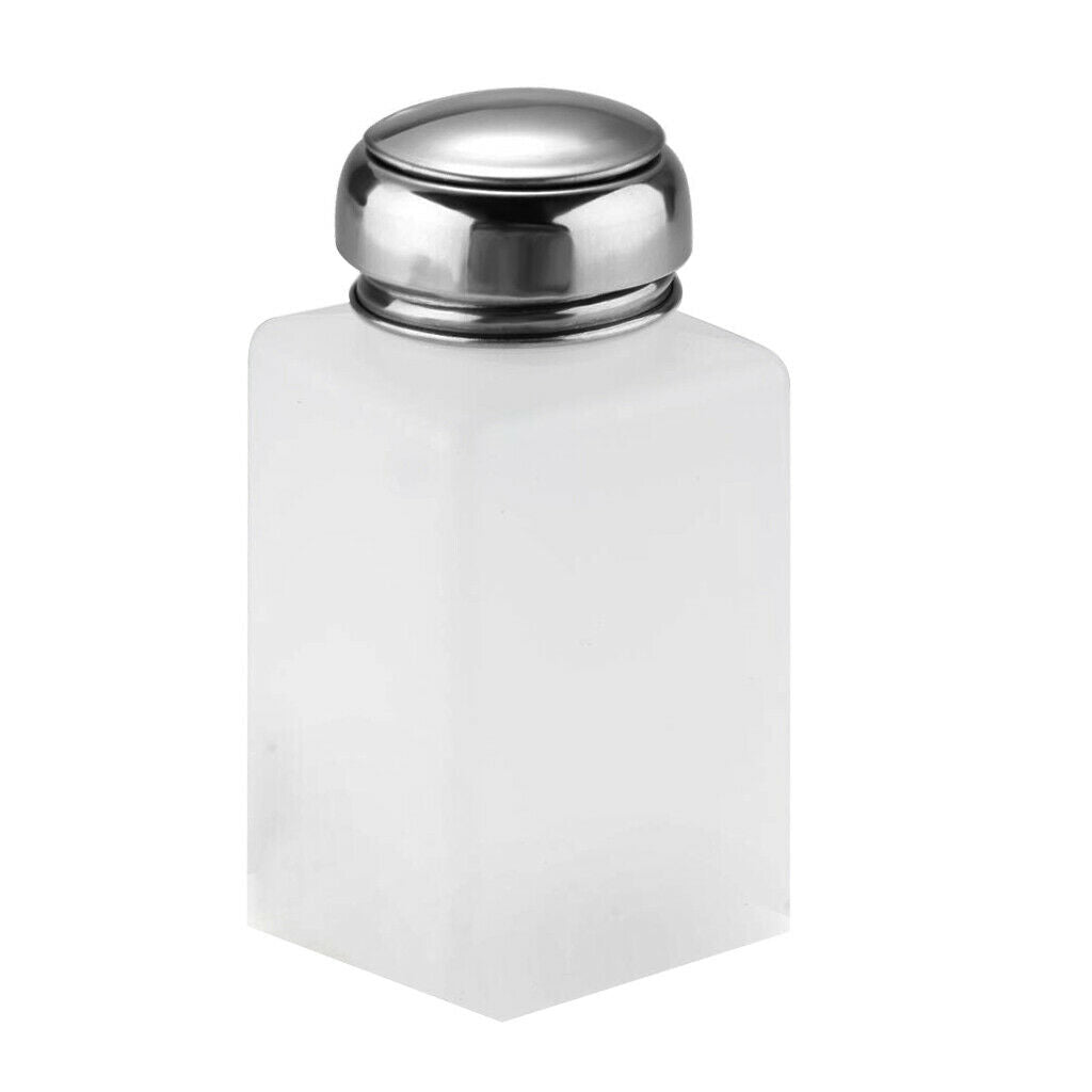 2 Pieces 200ml Nail Polish Remover Press Bottle Pump Dispenser Leakproof