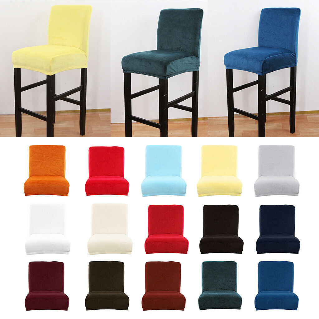 2pcs Stretch Chair Covers, Velvet Dining Chair Slip Covers for Dining Room,