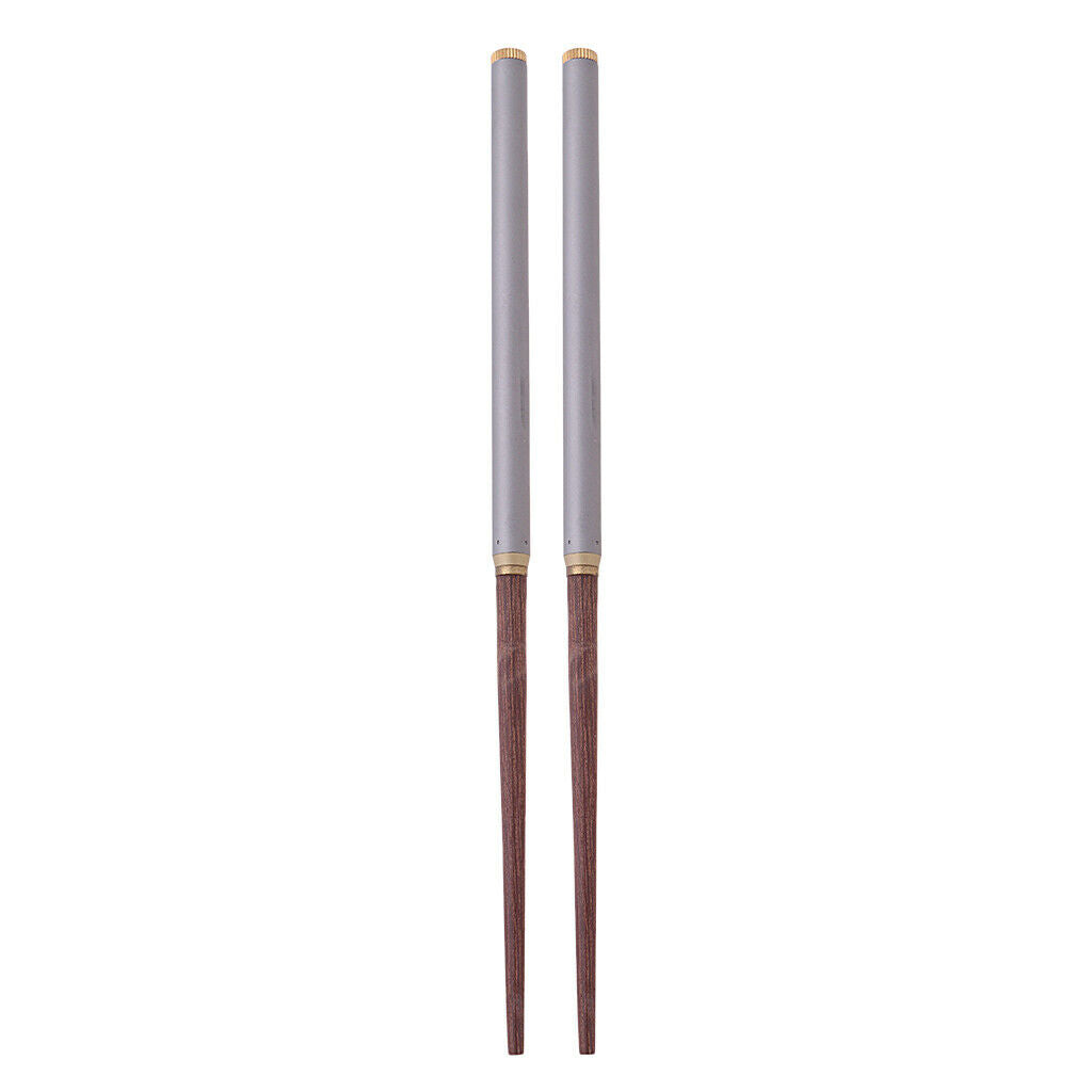 Folding Chopsticks Foldable Titanium Camping Hiking Lunch Dinner Tableware