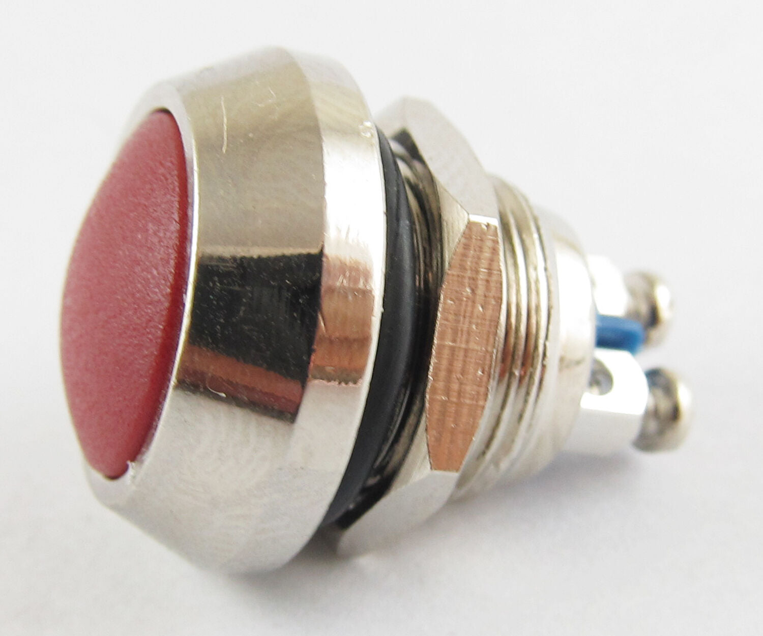 1pc 36V 2A Metal Red Round Push Button  Waterproof Resetable Switch 12mm QN12-A5