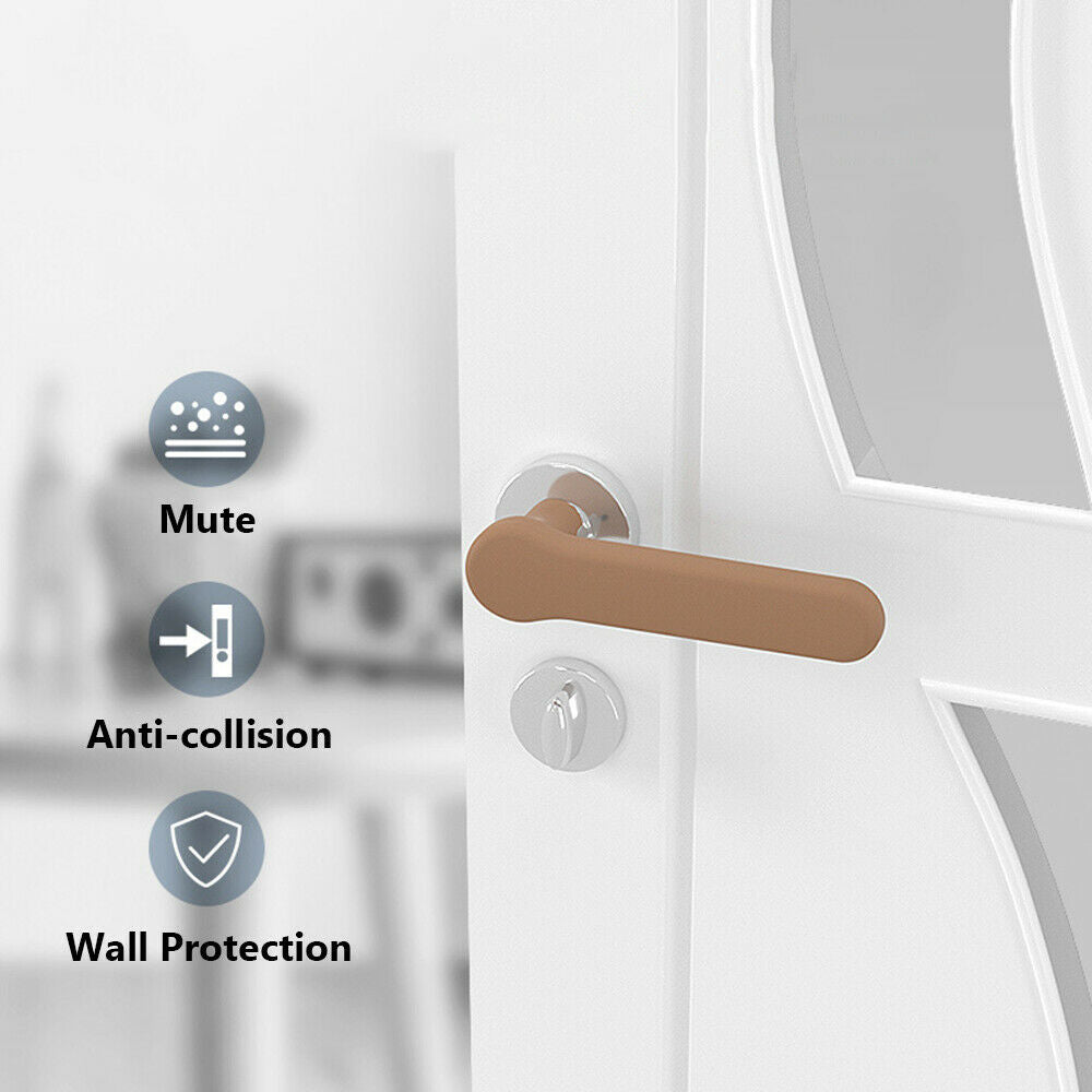 Baby Safety Static-free Handle Sleeve Wall Protector Silicone Door Knob Cover