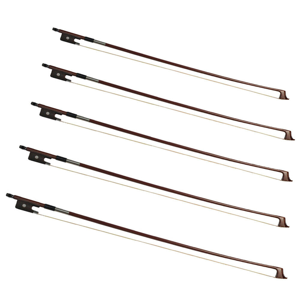 4/4 3/4 1/2 1/4 1/8 Brazil Wood Cello Bows Horsehair String for Beginners - as