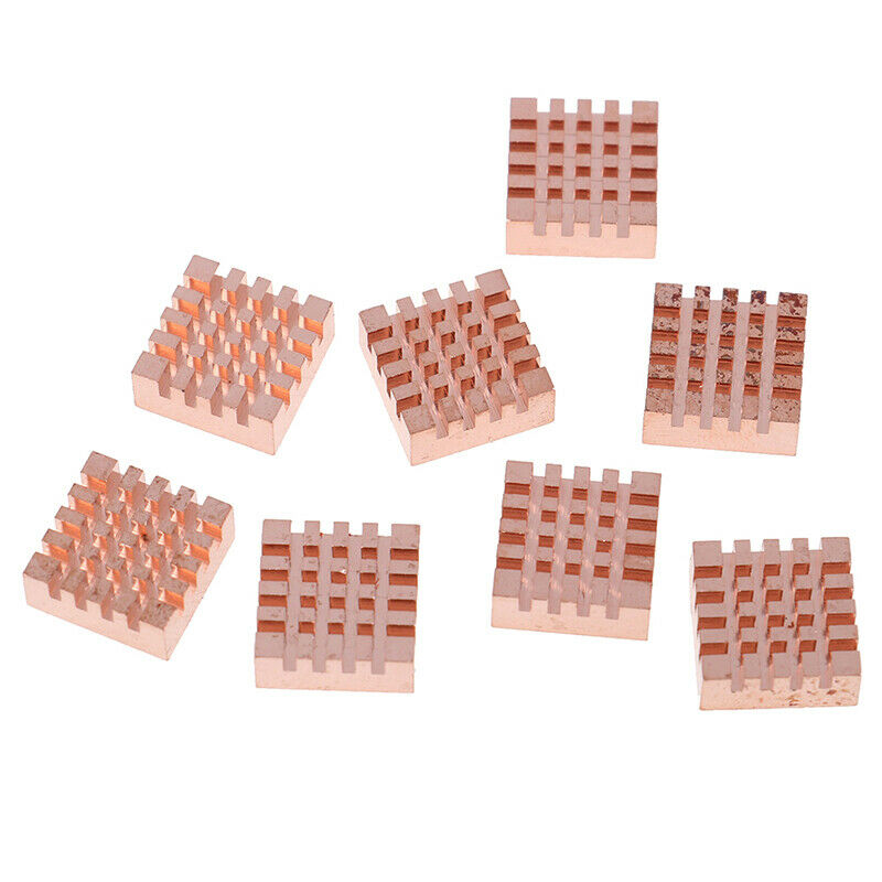 8pcs/set RAM Copper Memory Heat Sink Graphics Card Cooling Radia JRBDAU
