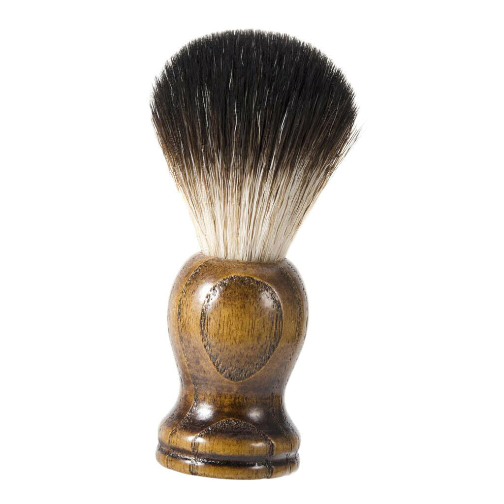 Salon Barber Bristle Shaving Brush Mens Facial Beard Mustache Foam Brush