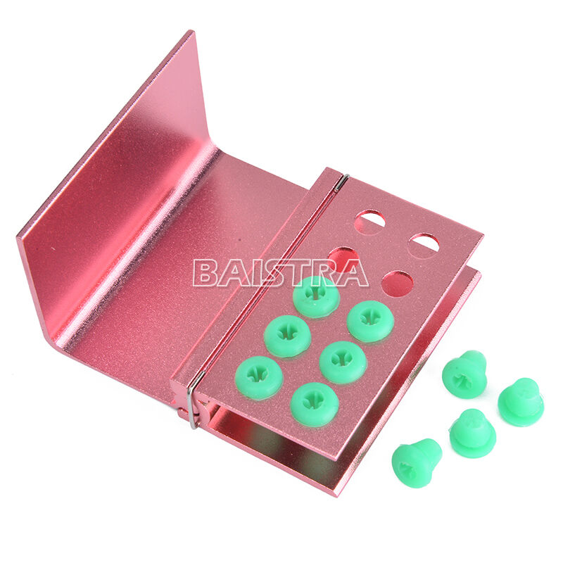 10 Kits Dental  Burs Holder Block 10 Holes with Silicon Cover FG RA Autoclavable