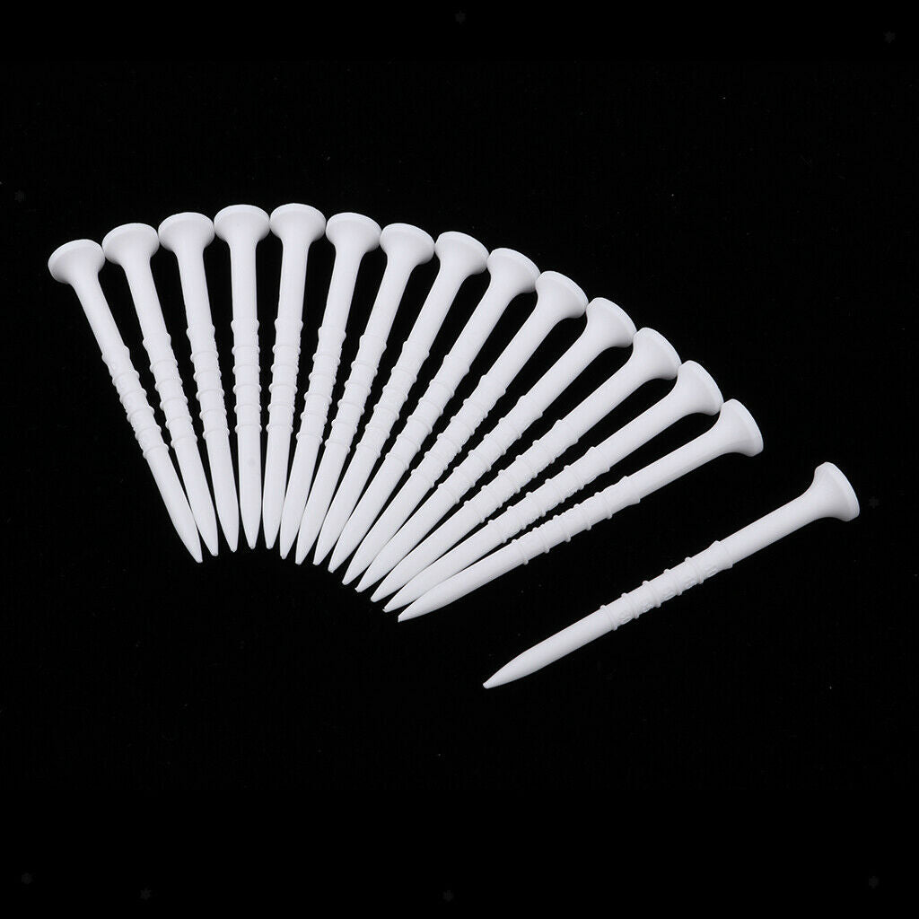 15 Pcs Golf Tees Plastic 8.5cm Golf Nail Limit Pin Outdoor Sports
