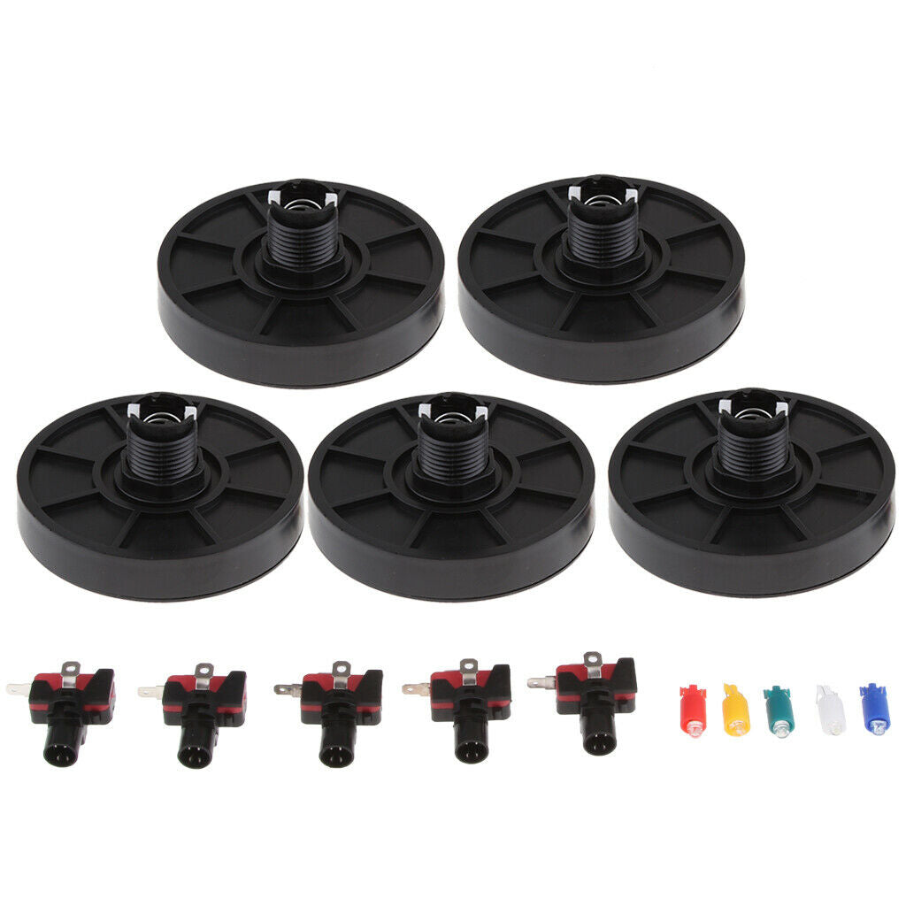 12V Red LED Lamp Triangle Automat Push Button, Arcade Machine Action Button