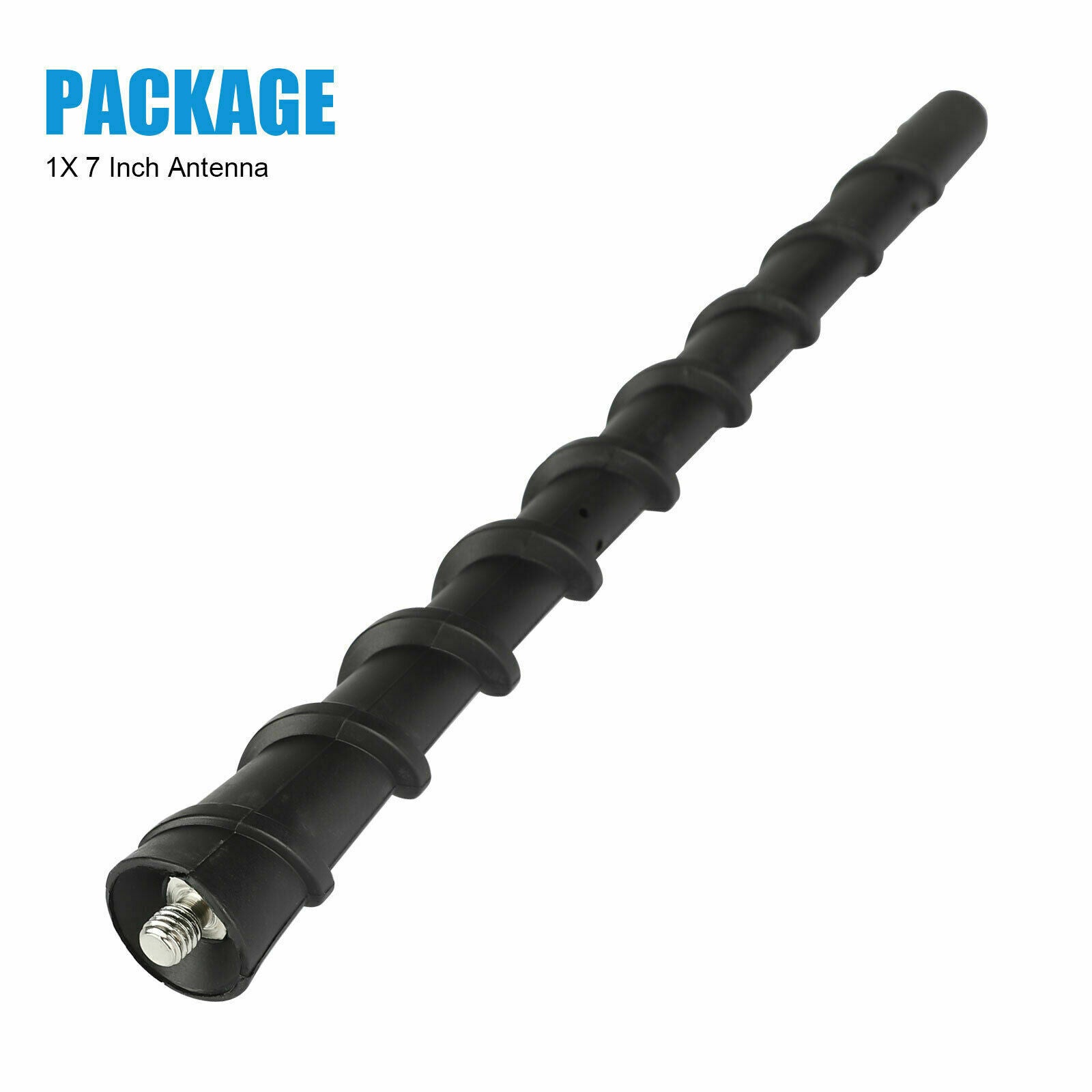 7" Rubber Spiral Antenna Mast For 2011-2019 Jeep Cherokee Dodge Journey Avenger